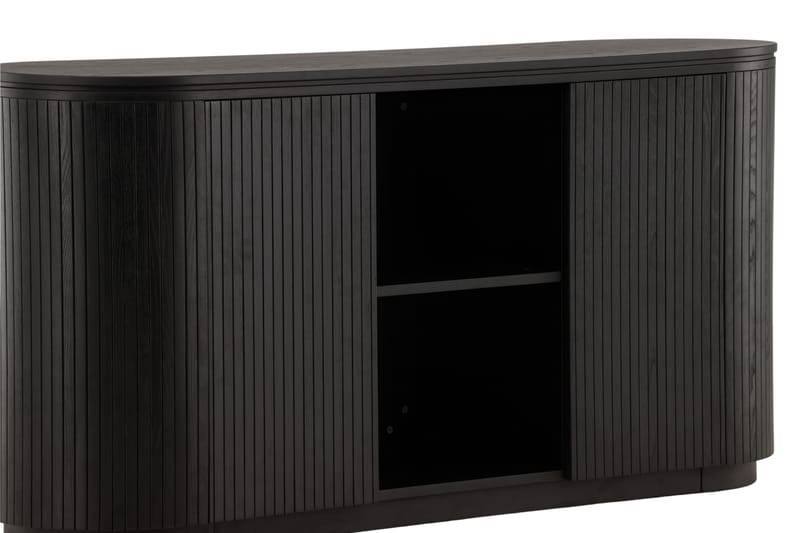 Fjällbacka Skänk 160x48 cm - Svart - Förvaring - Förvaringsmöbler - Sideboard & skänk