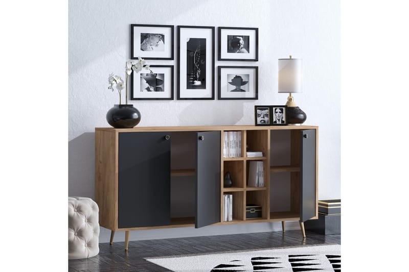 Sideboard 40x140 cm - Natur/Antracit - Förvaring - Förvaringsmöbler - Sideboard & skänk