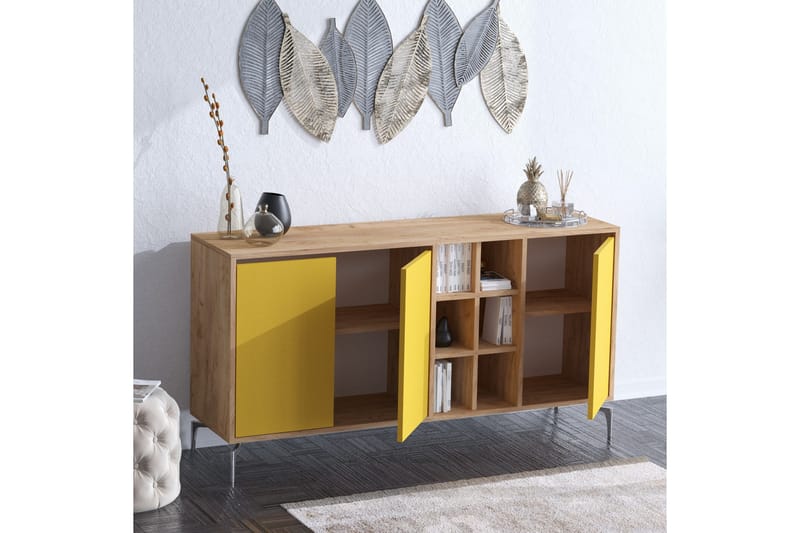 Sideboard 40x140 cm - Natur/Flerfärgad - Förvaring - Förvaringsmöbler - Sideboard & skänk