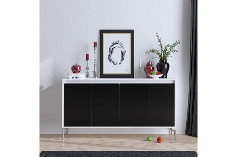 Sideboard 40x140 cm - Natur/Svart - Förvaring - Förvaringsmöbler - Sideboard & skänk