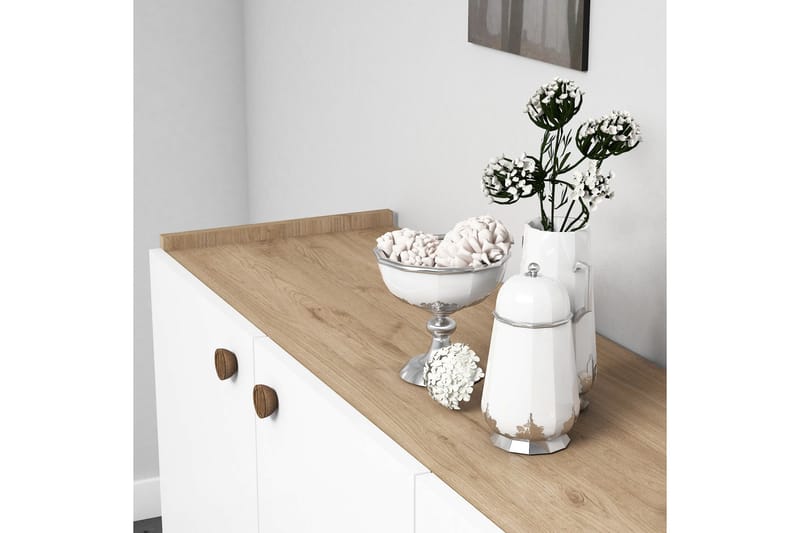 Sideboard 41x182 cm - Natur/Vit - Förvaring - Förvaringsmöbler - Sideboard & skänk