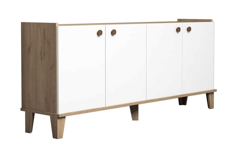 Sideboard 41x182 cm - Natur/Vit - Förvaring - Förvaringsmöbler - Sideboard & skänk