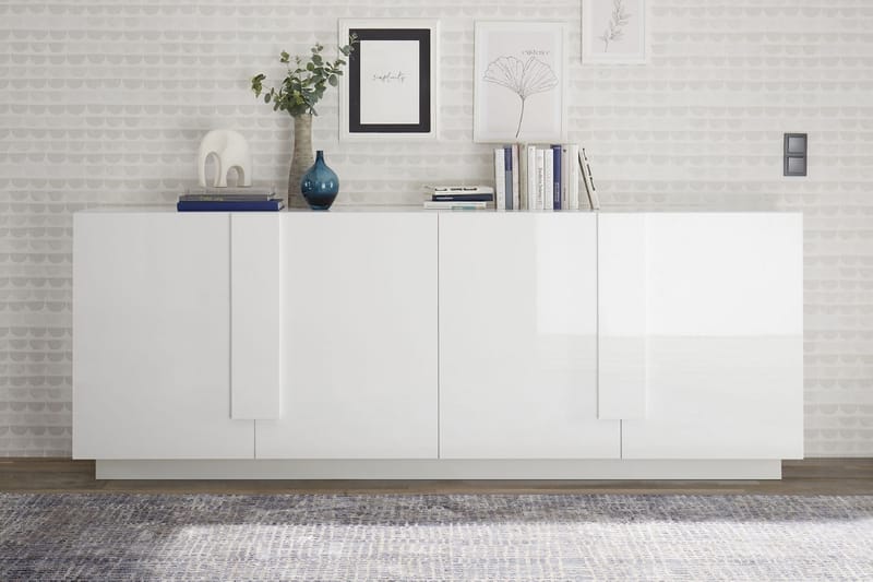 Sideboard Bertio 241 cm - Vit - Sideboard & skänk