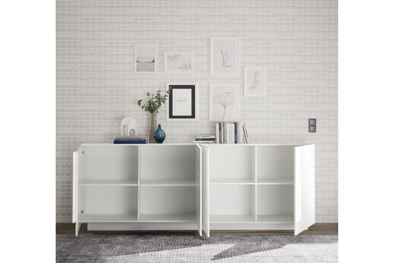 Sideboard Bertio 241 cm - Vit - Förvaring - Förvaringsmöbler - Sideboard & skänk