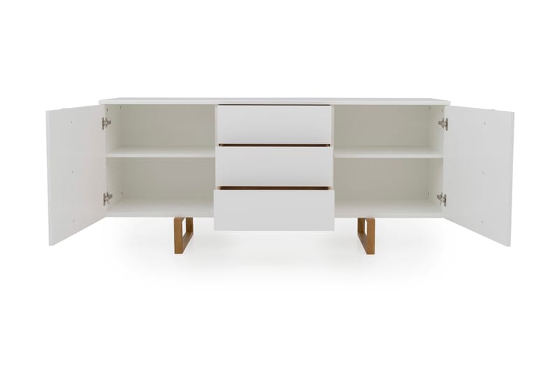 Sideboard Birka 177x43 cm - Ek/Vit - Förvaring - Förvaringsmöbler - Sideboard & skänk