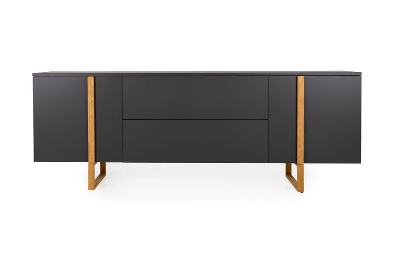 Sideboard Birka 216x43 cm - Ek/Grå - Förvaring - Förvaringsmöbler - Sideboard & skänk