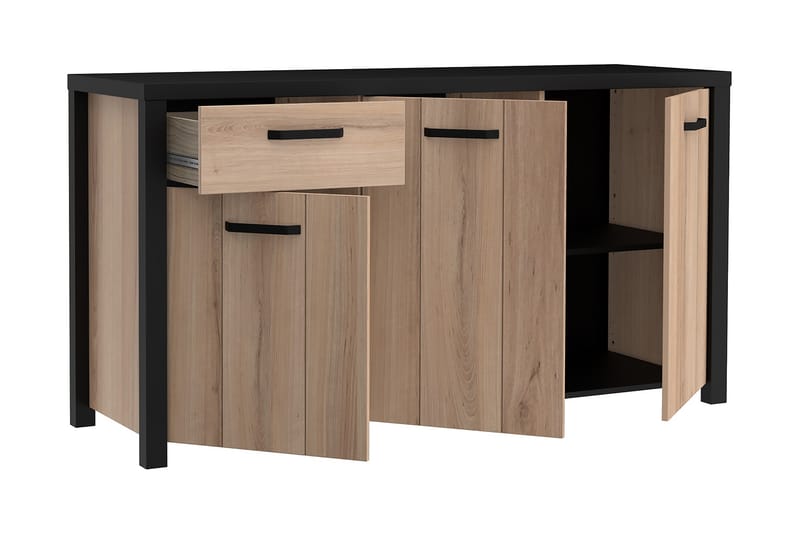 Sideboard Havdar 52x160 cm - Brun/Svart - Förvaring - Förvaringsmöbler - Sideboard & skänk