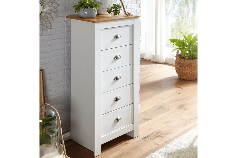 Sideboard Mexus 39 cm Rektangulär - Vit/Natur - Förvaring - Förvaringsmöbler - Sideboard & skänk