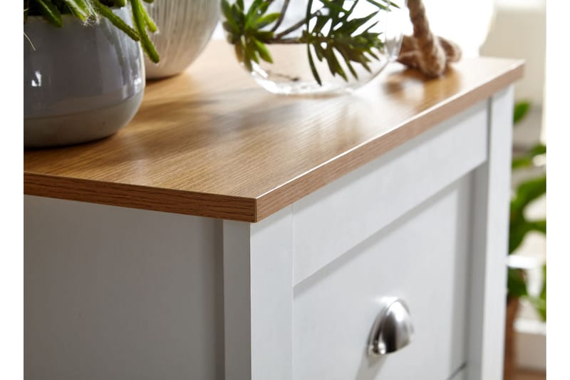 Sideboard Mexus 39 cm Rektangulär - Vit/Natur - Förvaring - Förvaringsmöbler - Sideboard & skänk