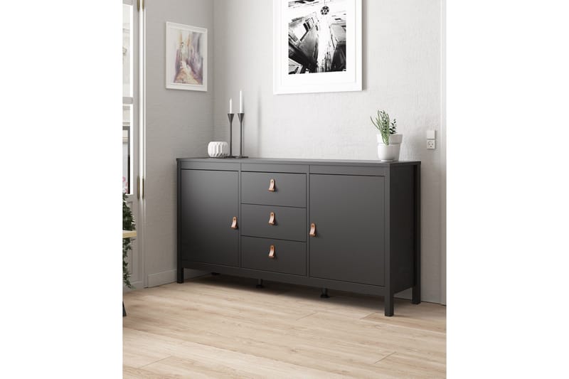 Sideboard Osterholm 38x151 cm - Svart/Natur - Sideboard & skänk