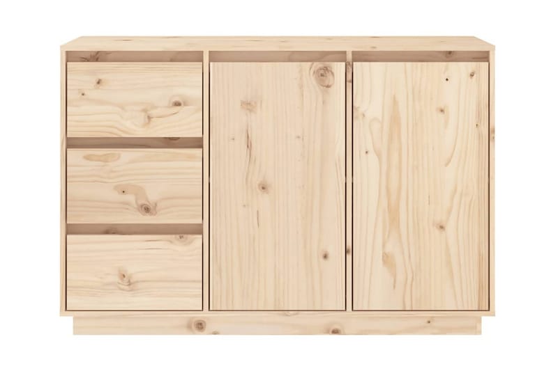 Skänk 111x34x75 cm massiv furu - Brun - Förvaring - Förvaringsmöbler - Sideboard & skänk