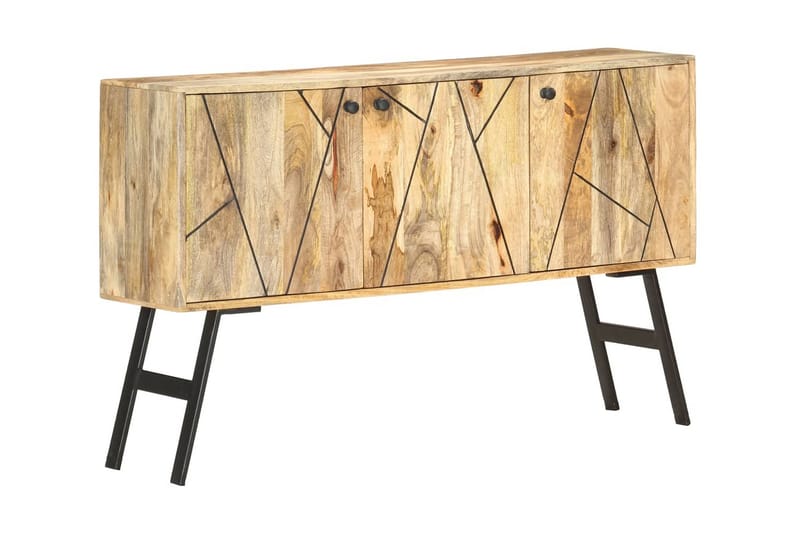 Skänk 118x30x75 cm massivt mangoträ - Brun - Förvaring - Förvaringsmöbler - Sideboard & skänk