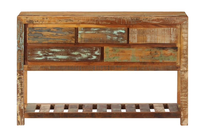 Skänk 120x30x75 cm massivt återvunnet trä - Flerfärgad - Förvaring - Förvaringsmöbler - Sideboard & skänk