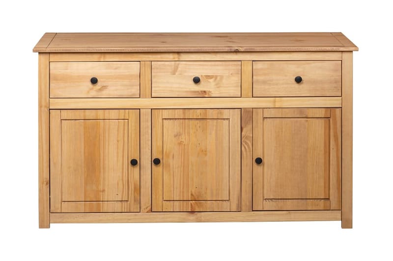 Skänk 135x40x80 cm massiv furu panama - Brun - Förvaring - Förvaringsmöbler - Sideboard & skänk