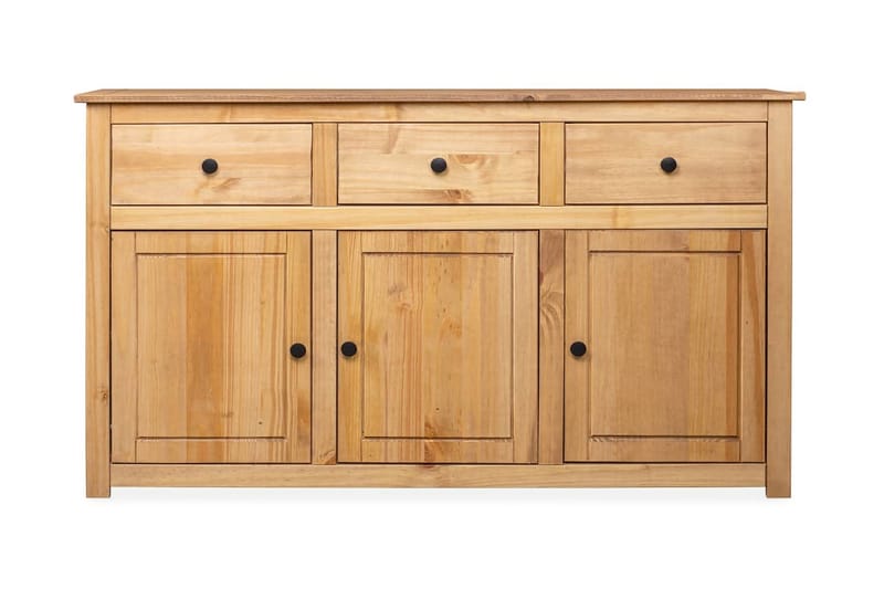 Skänk 135x40x80 cm massiv furu panama - Brun - Förvaring - Förvaringsmöbler - Sideboard & skänk