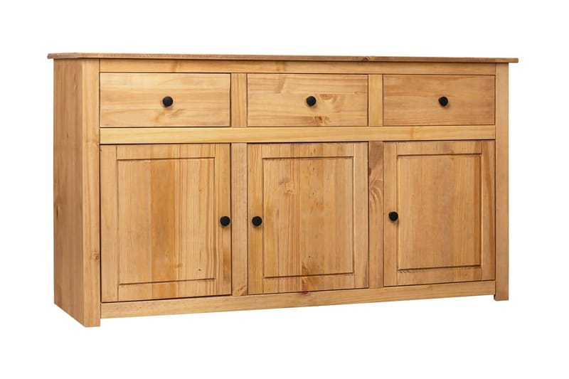 Skänk 135x40x80 cm massiv furu panama - Brun - Förvaring - Förvaringsmöbler - Sideboard & skänk