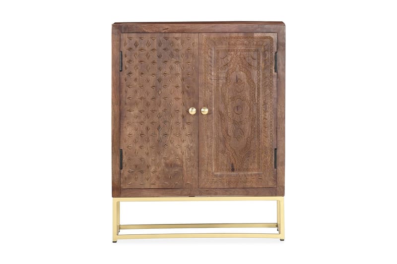 Skänk 60x30x75 cm massivt mangoträ - Brun - Förvaring - Förvaringsmöbler - Sideboard & skänk