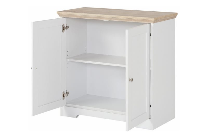 Skänk Annnie 84 cm - Vit|Brun - Förvaring - Förvaringsmöbler - Sideboard & skänk