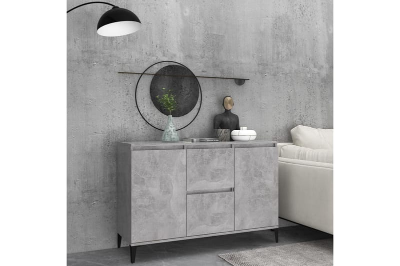 Skänk betonggrå 104x35x70 cm spånskiva - Betonggrå - Förvaring - Förvaringsmöbler - Sideboard & skänk