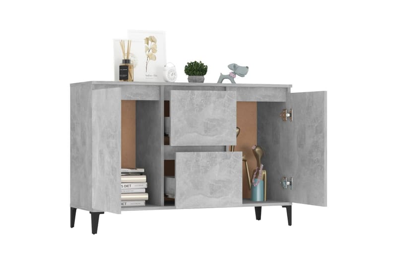 Skänk betonggrå 104x35x70 cm spånskiva - Betonggrå - Förvaring - Förvaringsmöbler - Sideboard & skänk