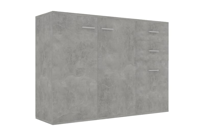 Skänk betonggrå 105x30x75 cm spånskiva - Grå - Förvaring - Förvaringsmöbler - Sideboard & skänk