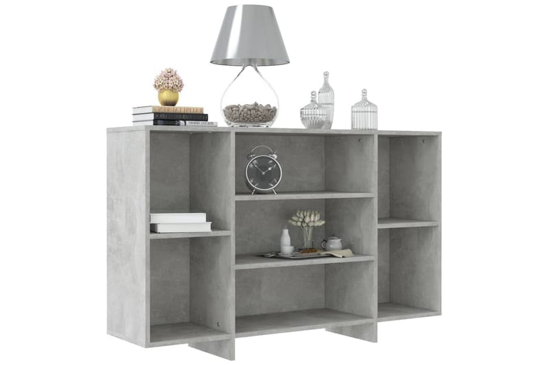 Skänk betonggrå 120x30x75 cm spånskiva - Grå - Förvaring - Förvaringsmöbler - Sideboard & skänk