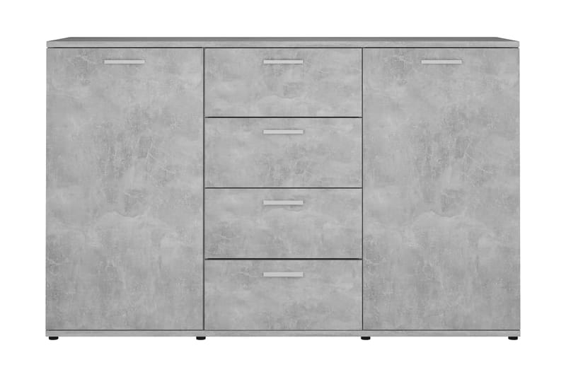 Skänk betonggrå 120x35,5x75 cm spånskiva - Grå - Förvaring - Förvaringsmöbler - Sideboard & skänk