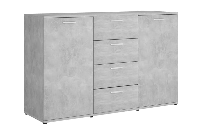 Skänk betonggrå 120x35,5x75 cm spånskiva - Grå - Förvaring - Förvaringsmöbler - Sideboard & skänk