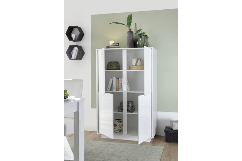 Skänk Ghiaccio 92x43 cm - Vit Högglans - Förvaring - Förvaringsmöbler - Sideboard & skänk