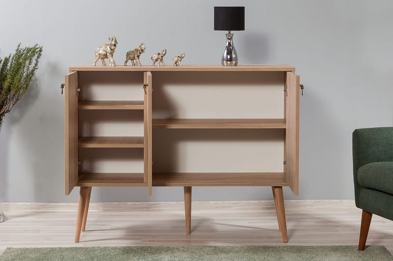 Skänk Gillberga 120 cm - Brun - Förvaring - Förvaringsmöbler - Sideboard & skänk