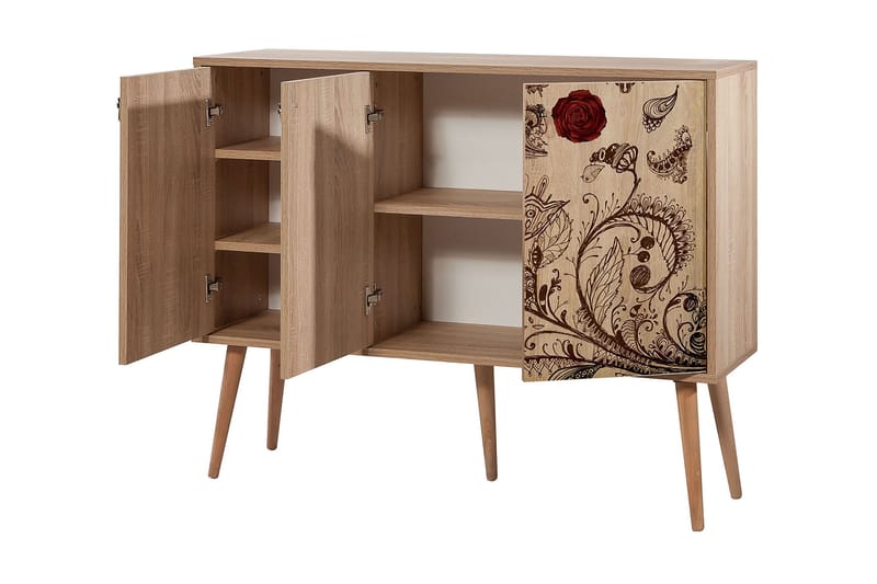 Skänk Gillberga 120 cm - Brun - Förvaring - Förvaringsmöbler - Sideboard & skänk