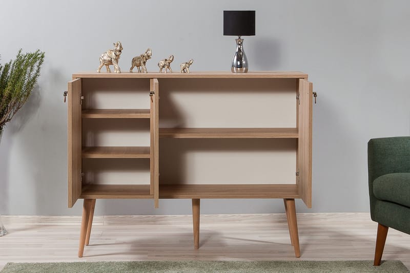 Skänk Gillberga 120 cm - Brun - Förvaring - Förvaringsmöbler - Sideboard & skänk