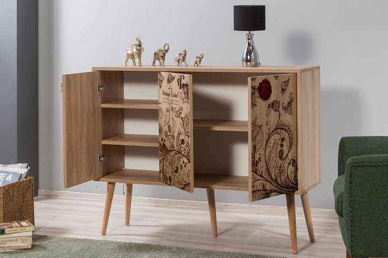 Skänk Gillberga 120 cm - Brun - Förvaring - Förvaringsmöbler - Sideboard & skänk