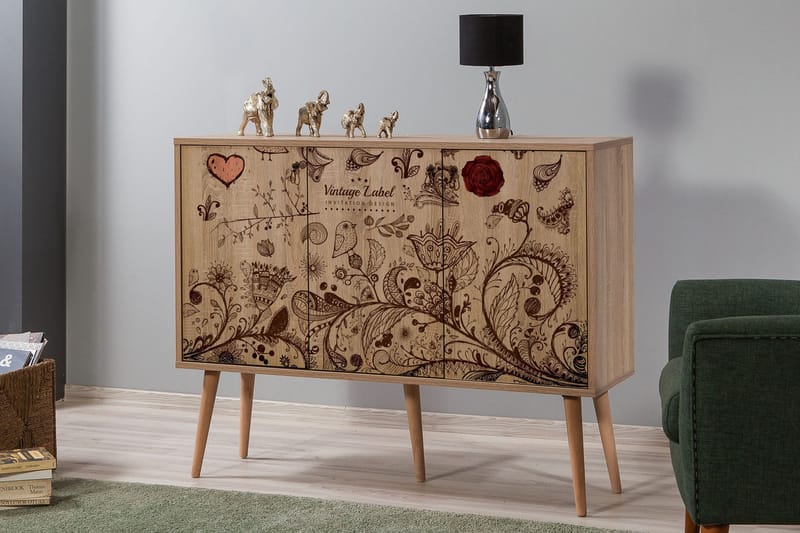 Skänk Gillberga 120 cm - Brun - Förvaring - Förvaringsmöbler - Sideboard & skänk