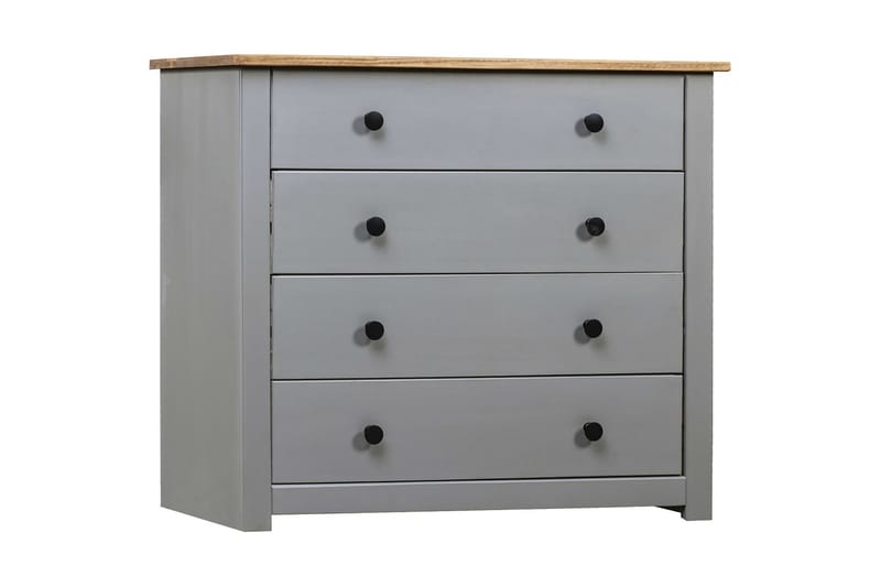 Skänk grå 80x40x73 cm furu Panama - Grå - Förvaring - Förvaringsmöbler - Sideboard & skänk