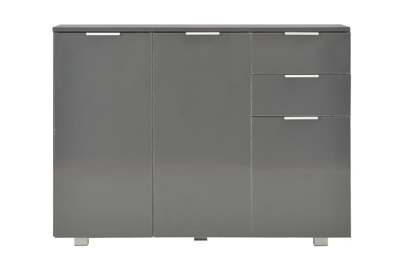 Skänk grå högglans 107x35x76 cm - Grå - Förvaring - Förvaringsmöbler - Sideboard & skänk