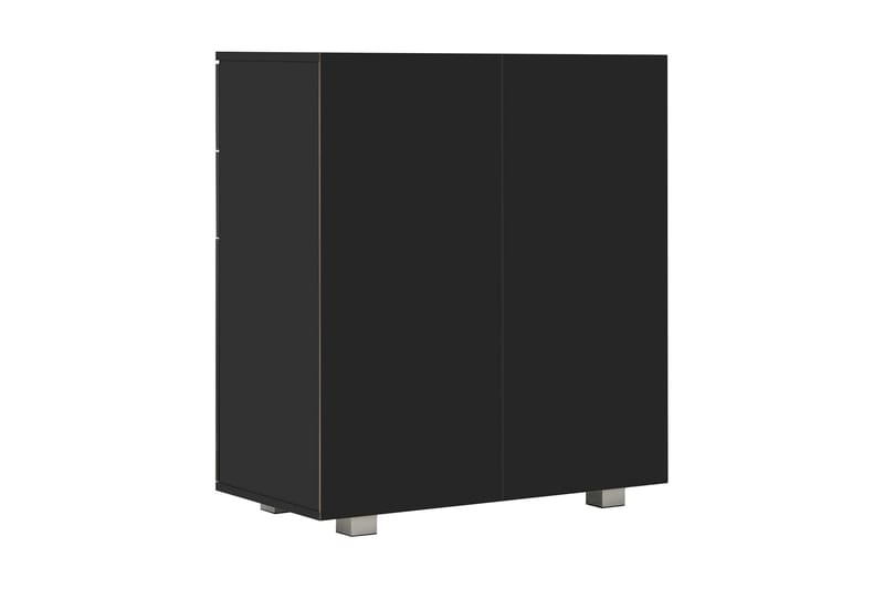 Skänk högglans svart 71x35x76 cm spånskiva - Svart - Förvaring - Förvaringsmöbler - Sideboard & skänk