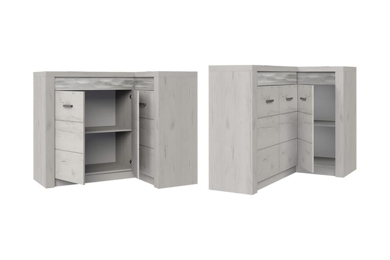 Skänk Indianapolis 131x42x104 cm - Brun - Förvaring - Förvaringsmöbler - Sideboard & skänk