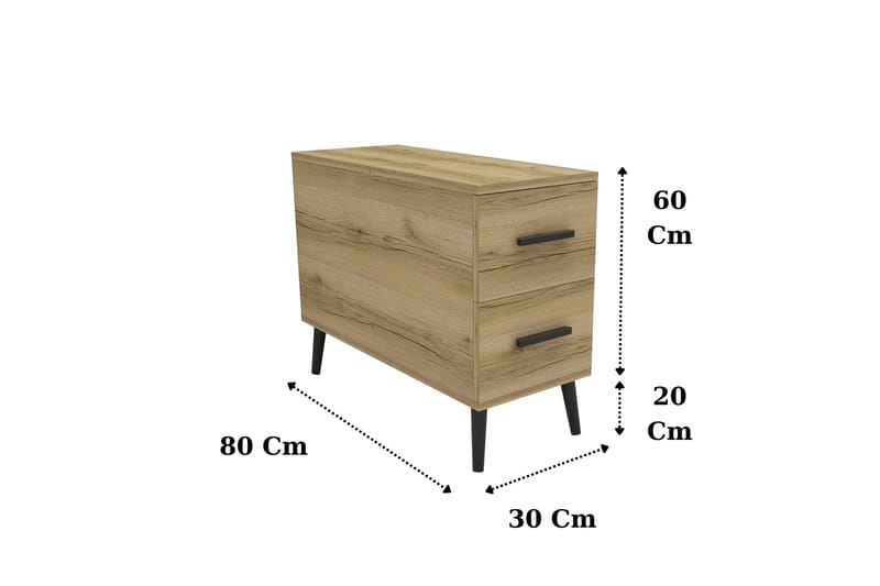 Skänk Island 30 cm - Brun - Förvaring - Förvaringsmöbler - Sideboard & skänk