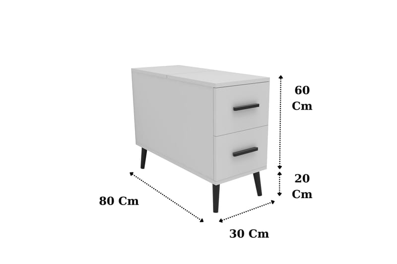 Skänk Island 30 cm - Vit - Förvaring - Förvaringsmöbler - Sideboard & skänk