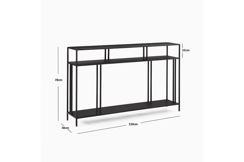 Skänk Itason 110 cm - Svart - Sideboard & skänk