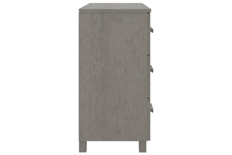 Skänk ljusgrå 90x40x80 cm massiv furu - Ljusgrå - Förvaring - F�örvaringsmöbler - Sideboard & skänk