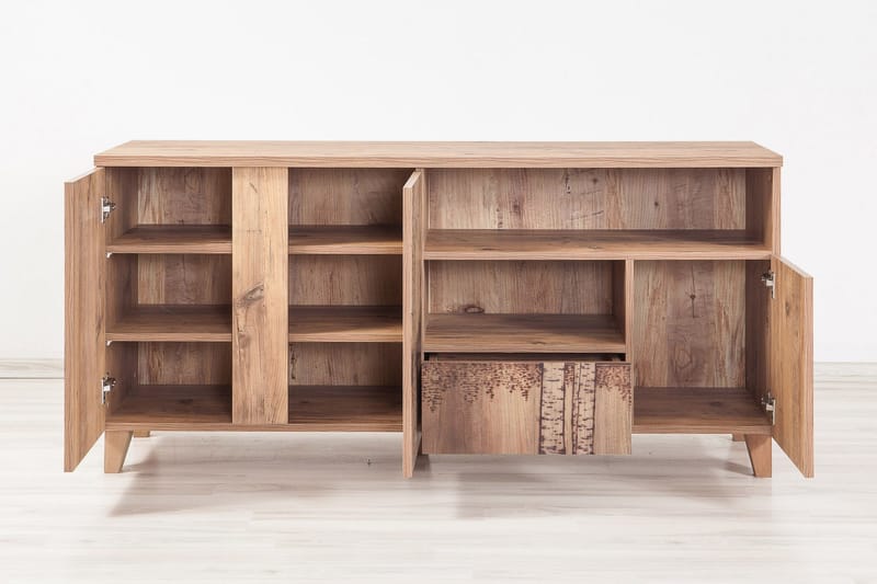 Skänk Masako Björk/Sjö - Beige/Ljusbrun - Förvaring - Förvaringsmöbler - Sideboard & skänk