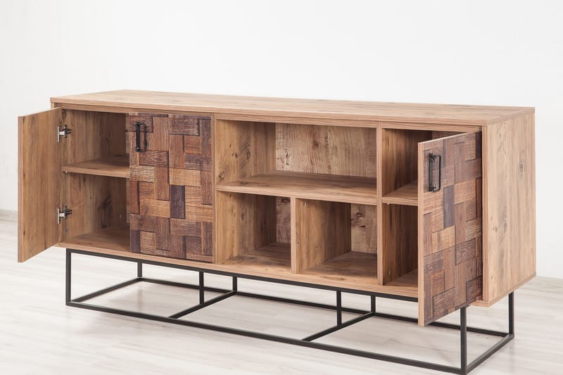 Skänk Masako Flätad - Mörkbrun - Förvaring - Förvaringsmöbler - Sideboard & skänk