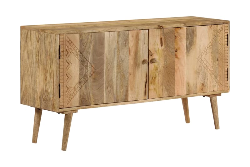 Skänk massivt mangoträ 120x30x60 cm - Brun - Förvaring - Förvaringsmöbler - Sideboard & skänk