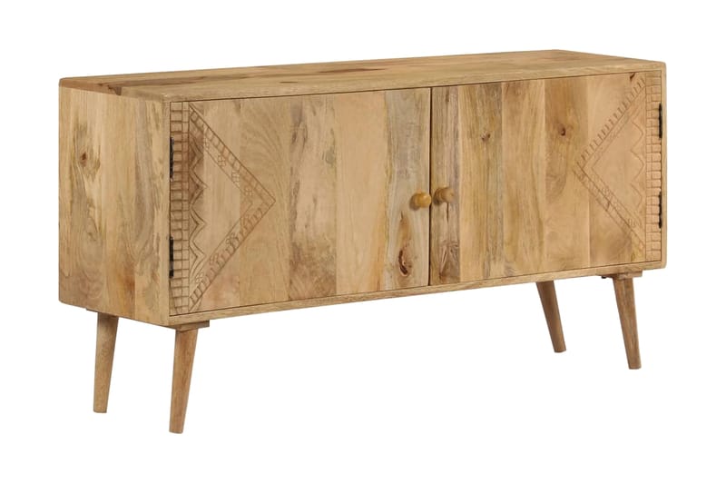 Skänk massivt mangoträ 120x30x60 cm - Brun - Förvaring - Förvaringsmöbler - Sideboard & skänk