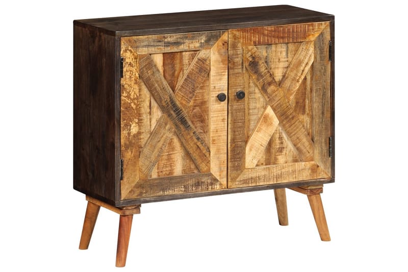 Skänk massivt mangoträ 85x30x75 cm - Brun - Förvaring - Förvaringsmöbler - Sideboard & skänk