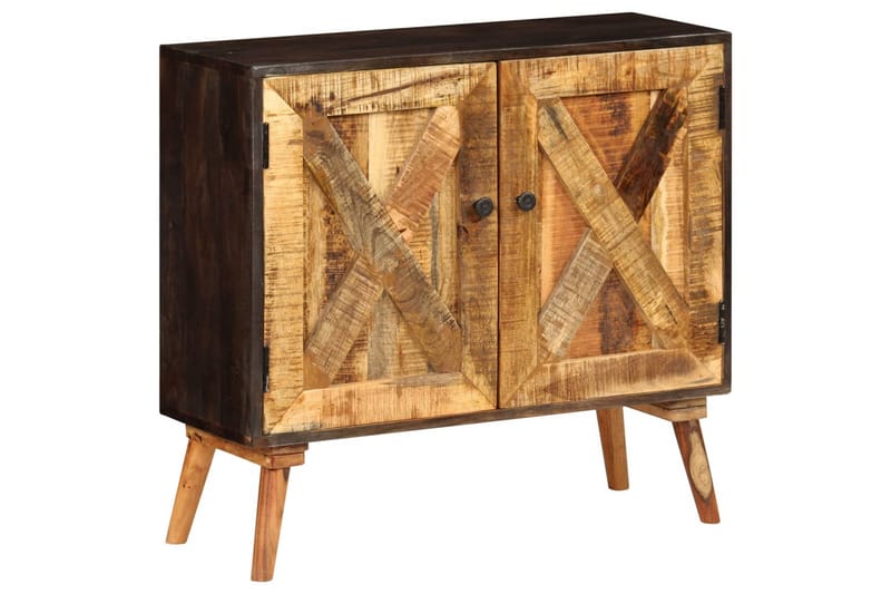 Skänk massivt mangoträ 85x30x75 cm - Brun - Förvaring - Förvaringsmöbler - Sideboard & skänk