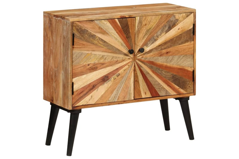 Skänk massivt mangoträ 85x30x75 cm - Brun - Förvaring - Förvaringsmöbler - Sideboard & skänk