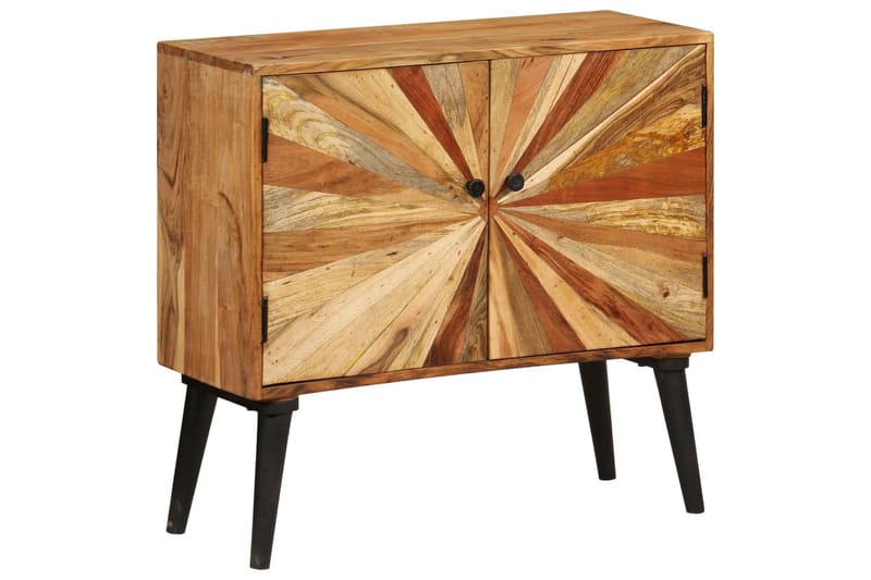 Skänk massivt mangoträ 85x30x75 cm - Brun - Förvaring - Förvaringsmöbler - Sideboard & skänk